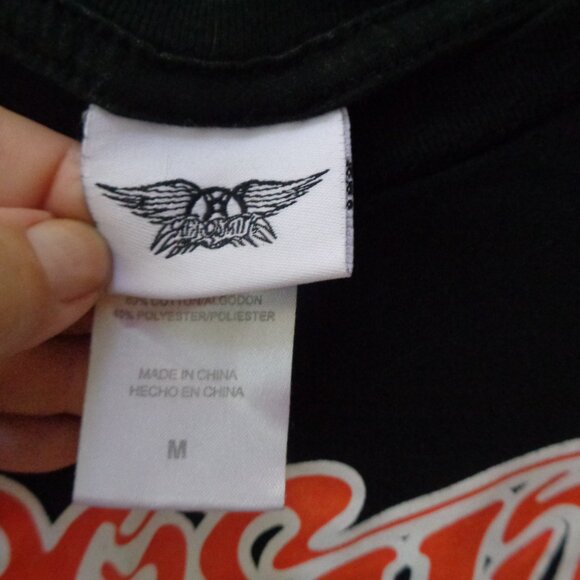 Aerosmith Concert Rock Band Aero Force One Men's T-Shirt Medium Black - Picture 2 of 2